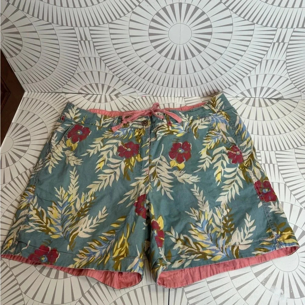 TAILOR‎ VINTAGE Men’s Tropical/Pink Reversible Swim Board Shorts Large Unlined